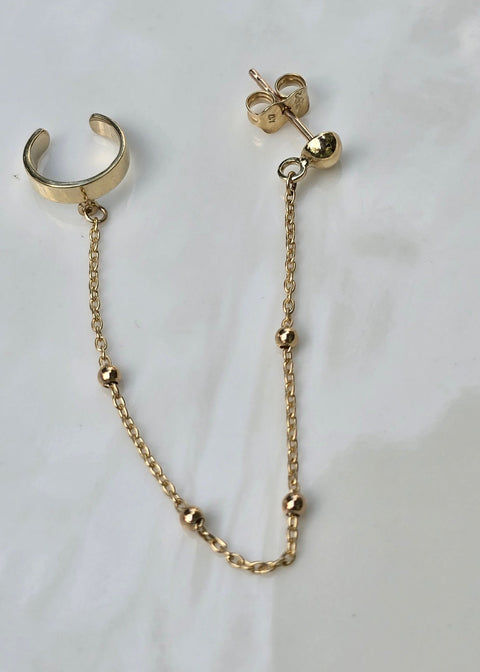 10K Solid Gold Calf Stud Earrings