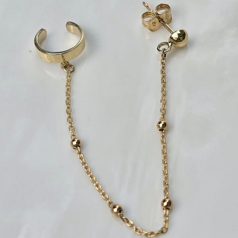 10K Solid Gold Calf Stud Earrings