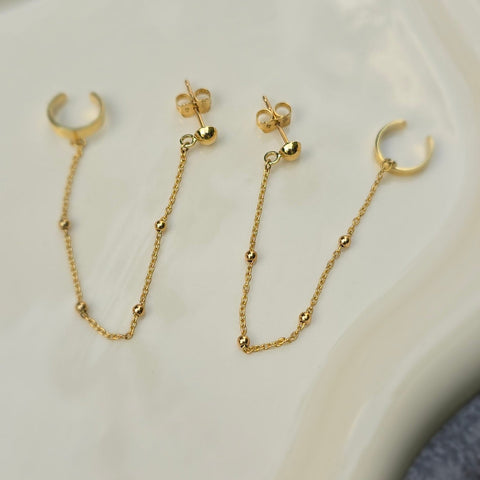 10K Solid Gold Calf Stud Earrings