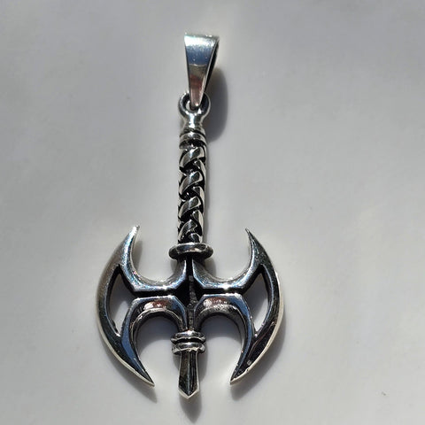 Pendant Sterling Silver Viking Axe – 36x23mm