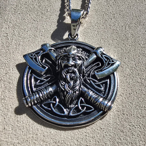 Pendant Sterling Silver Viking – 27x29mm