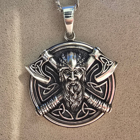 Pendant Sterling Silver Viking – 27x29mm