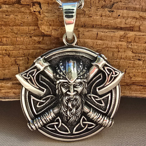 Pendant Sterling Silver Viking – 27x29mm