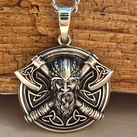 Pendant Sterling Silver Viking – 27x29mm