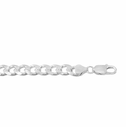 6.7mm Curb Sterling Silver Chain C180 Man 1