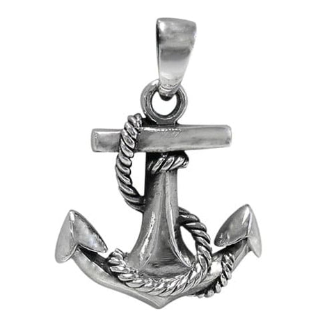 Pendant Sterling Silver Anchor - 20x22mm