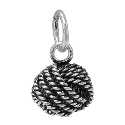 Pendant Steling Silver Love Knot Oxidized