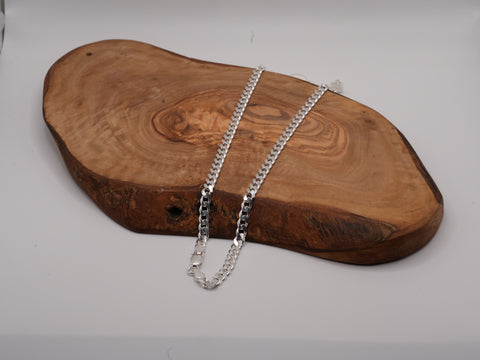 6.7mm Curb Sterling Silver Chain C180 Man