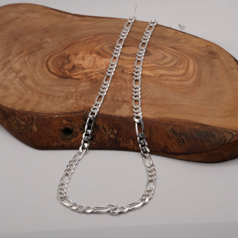 5.6mm Figaro Sterling Silver chain F150 Man 5