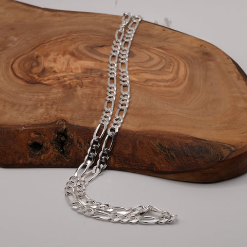 5.6mm Figaro Sterling Silver chain F150 Man 6