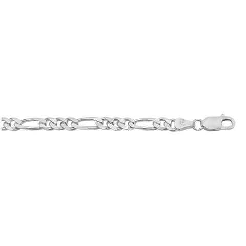 5.6mm Figaro Sterling Silver chain F150 Man