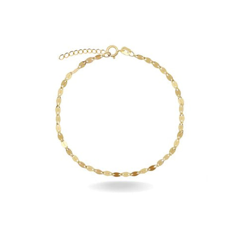 Bracelet 10K Solid Gold Dainty Valentina