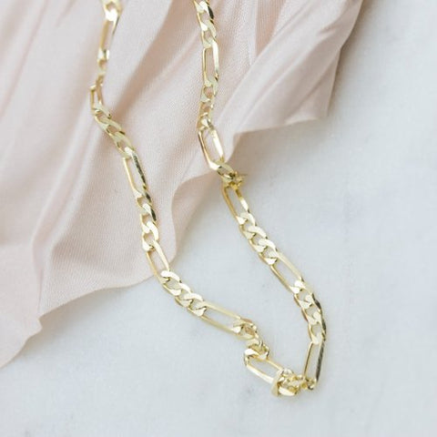 FIGARO 10K Solid Gold Chain 3mm 2