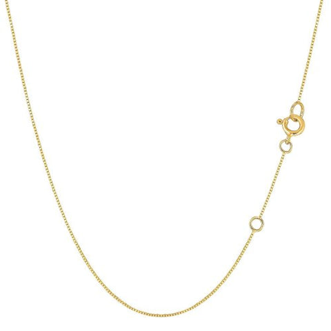 1.1mm BOX Solid Gold 10K-Chain 2” extension