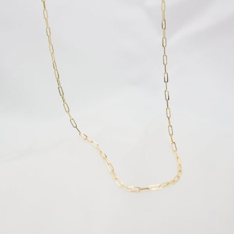 PAPERCLIP 10K Solid Gold Chain 2.6mm