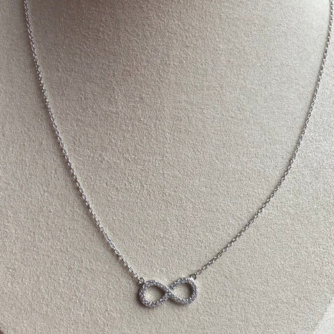 12 Necklace EMILIA'S ETERNITY Sterling Silver Infinity Charm