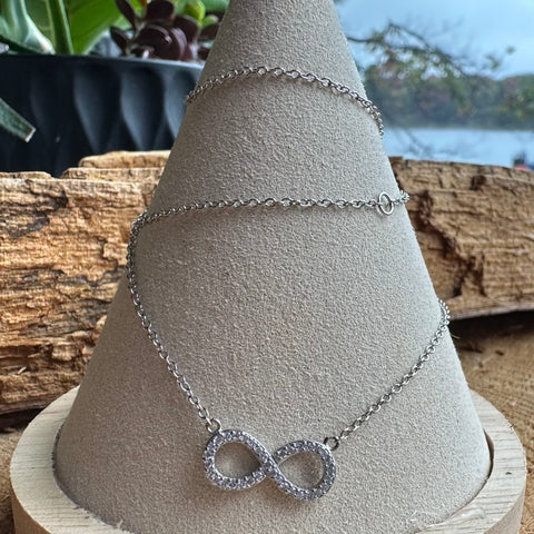 4 Necklace EMILIA'S ETERNITY Sterling Silver Infinity Charm