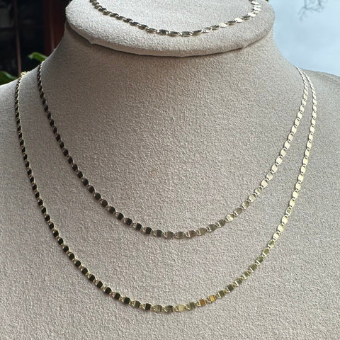 10K Solid Gold Chain  VALENTINA Necklace 5