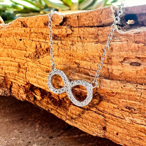 8 Necklace EMILIA'S ETERNITY Sterling Silver Infinity Charm