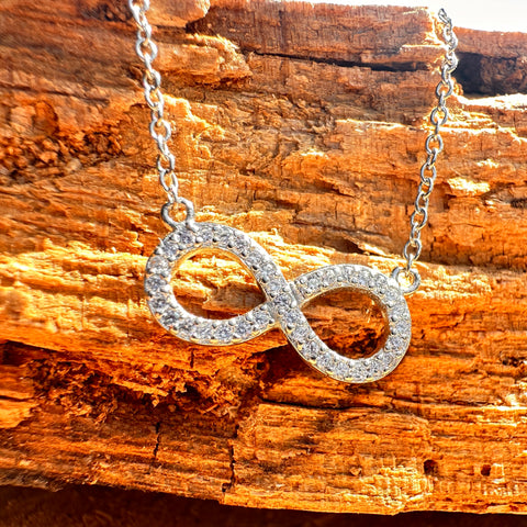 5 Necklace EMILIA'S ETERNITY Sterling Silver Infinity Charm