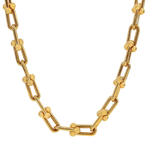 10K Solid Gold, link necklace, 1.8mm thickness