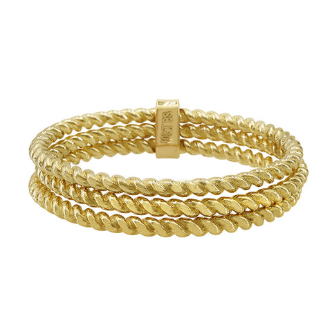 10K Solid Gold Stackable 3 piece Ring