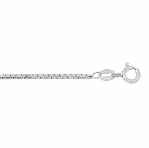 0.8mm Box Chain Sterling Silver