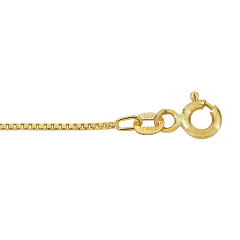 0.6mm BOX Solid Gold Chain 10K