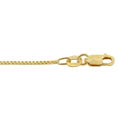 1.1mm BOX Solid Gold Chain 10K