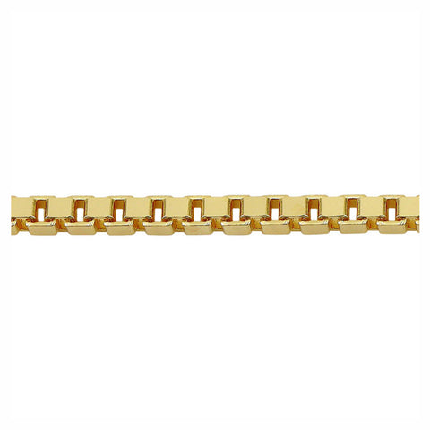 1.1mm BOX Solid Gold Chain 10K