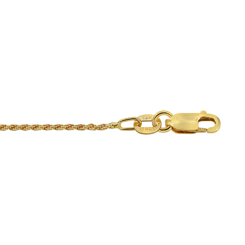 14K Rope Chain Solid Gold 1.16mm