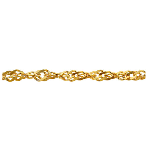 14K SINGAPORE Chain Solid Gold 1.35