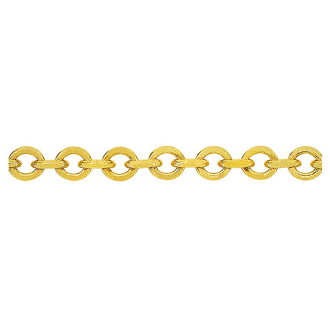 14K Cable Chain Solid Gold  1.3mm