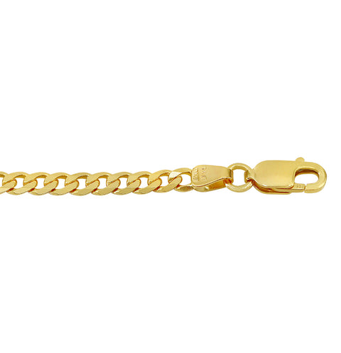 14K Curb Chain Solid Gold  2.3mm