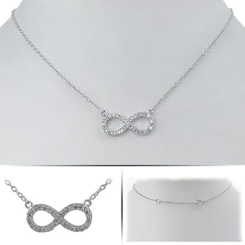 13 Necklace EMILIA'S ETERNITY Sterling Silver Infinity Charm